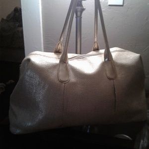 Gold hand bag